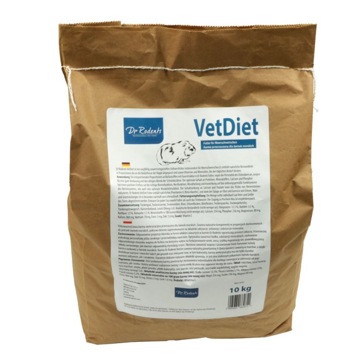 Karma dla świnki morskiej Dr Rodents VetDiet w formie pelletu
