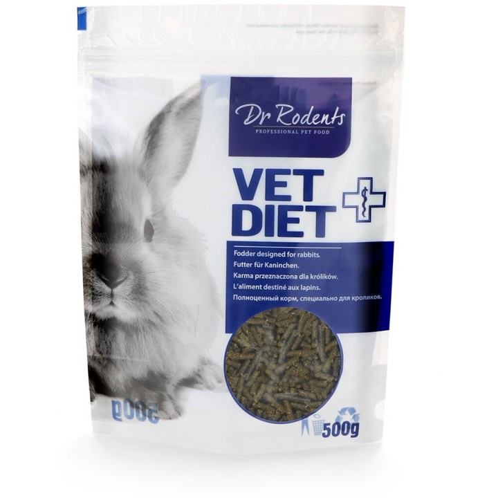 Karma dla królika miniaturki Dr Rodents VetDiet w formie pelletu