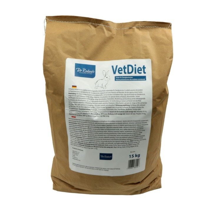 Karma dla królika miniaturki Dr Rodents VetDiet w formie pelletu