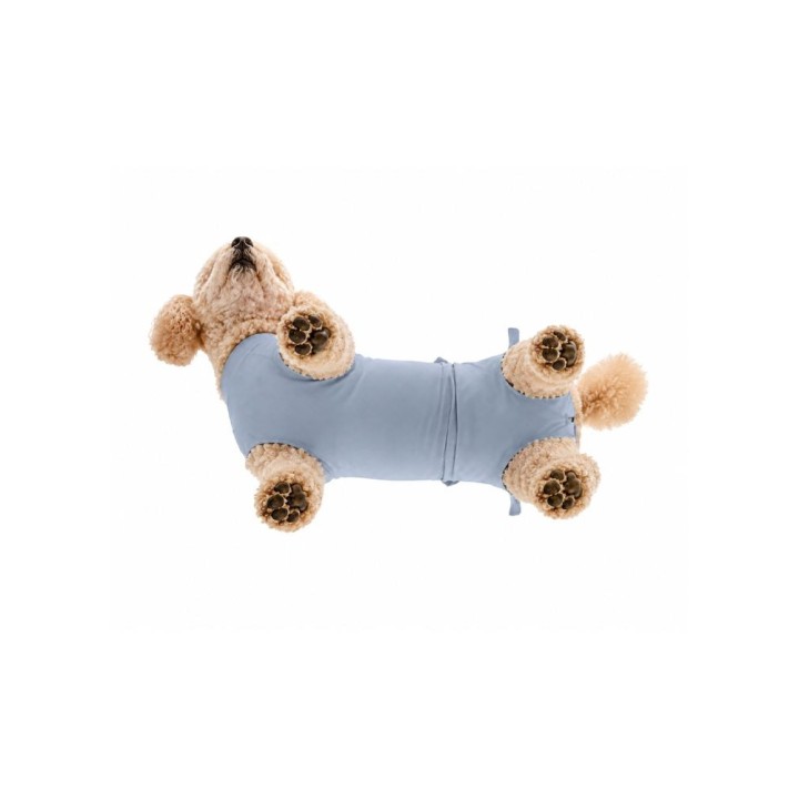 Koszulka pooperacyjna Fit4Pets na wiązanie niebieska