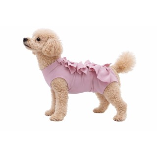 Koszulka pooperacyjna Fit4Pets na wiązanie różowa