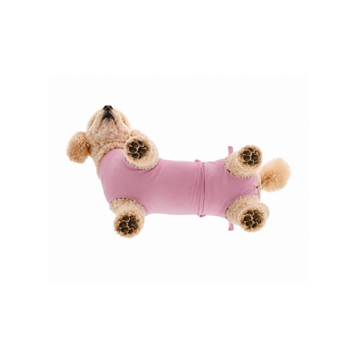 Koszulka pooperacyjna Fit4Pets na wiązanie różowa